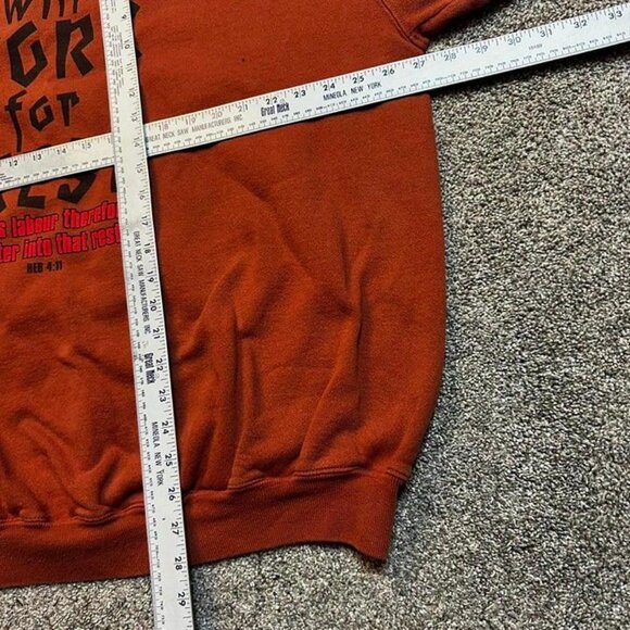 Vintage will work for rest Jesus christian bible verse sweatshirt 2XL - Picture 4 of 4